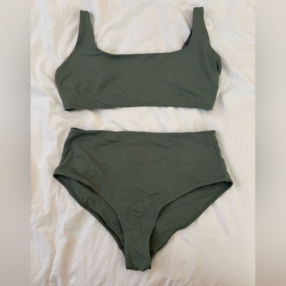 Everlane Olive bikini set